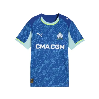 Afbeelding van PUMA Olympique Marseille 25/26 Third Jersey Youth, Blauw, Maat 15 16Y