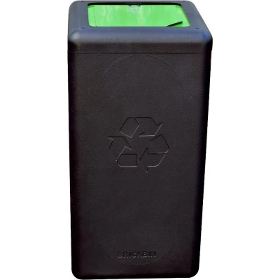 Afbeelding van Circulaire Afvalbak BrickBin Organic 65 liter, Zwart groen