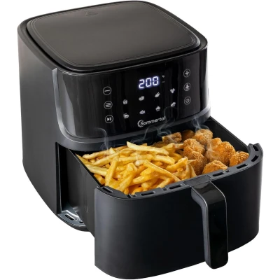 Afbeelding van Sommertal heteluchtfriteuse HF760 7,6L XXL Airfryer touchscreen, 8 programma&#039;s, 2000 watt energiezuinig en gezond grote friteuse Air Fryer