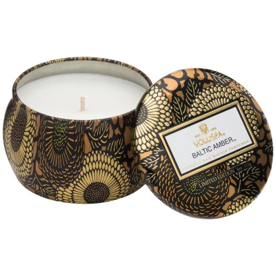 Afbeelding van Voluspa Geurkaars Japonica Collection Baltic Amber Mini Tin Candle