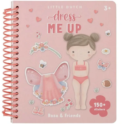 Afbeelding van Little dutch aankleed en stickerboek rosa and friends