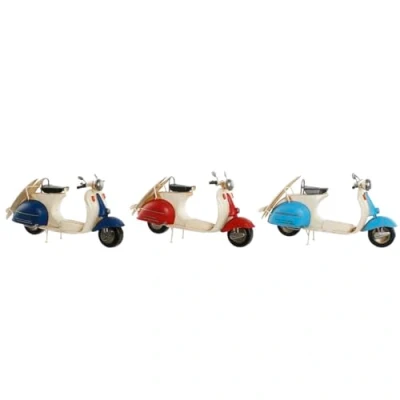 Afbeelding van Decoratieve figuren Home ESPRIT Motorfiets (3 Stuks)