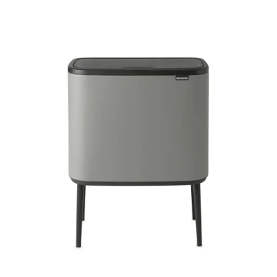 Image de Brabantia Bo Touch Bin, avec seau intérieur en plastique Mineral Concrete Grey