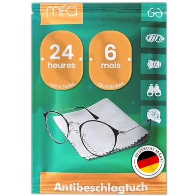 Afbeelding van mfa® Anti condens brillendoekje Anticondens Lensweefsel Microvezeldoek voor brillen, skimaskers en camera