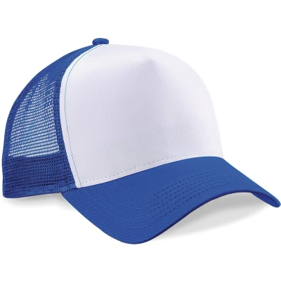 Afbeelding van Beechfield Snapback truckerpet B640 Bright Royal / White
