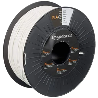 Afbeelding van Amazon Basics PLA filament voor 3D printers, diameter 1,75 mm, wit, spoel van 1 kg