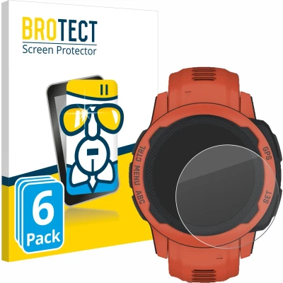 Afbeelding van BROTECT Screenprotector voor Garmin Instinct 2S Folie Beschermfolie Beschermglas transparant (6 Stuks)