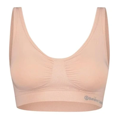 Afbeelding van Bamboo Basics Seamless Padded Bustier, Dames, Maat: XXL, Nude