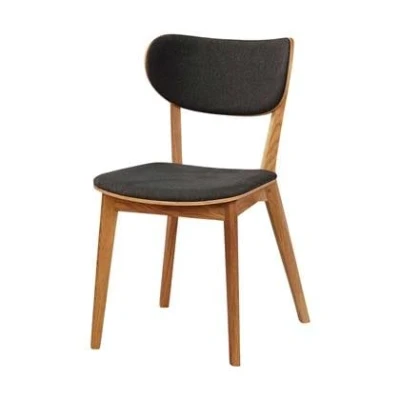 Afbeelding van Rowico Home Kato Houten Eetkamerstoel Naturel Grijze Zitting