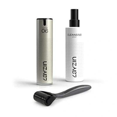 Afbeelding van LAYZIN® Dermaroller haargroei SET serum meer