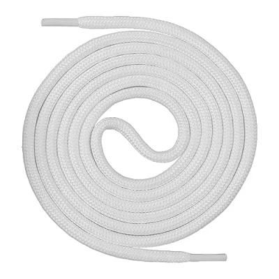 Afbeelding van Mount Swiss Ronde premium veters voor werkschoenen, wandelschoenen en trekkingschoenen polyester ø 4,5 mm zeer scheurvast kleur: wit, lengte: 200 cm.