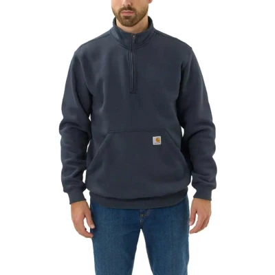 Afbeelding van Carhartt Quarter Zip New Navy Sweatshirt Heren