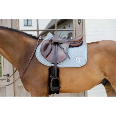 Afbeelding van Kentucky Horsewear Zadeldekje Onion Quilt 3D Logo Springen Licht Blauw