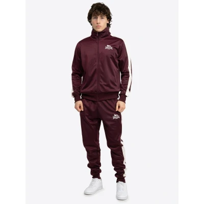 Afbeelding van Lonsdale Training Normale Passform Pember SET Trainingspak, Heren, Maat: 3XL, Oxblood ecru