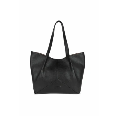 Afbeelding van bugatti Elsa Shopper femme en cuir, sac avec trousse de maquillage supplémentaire, noir