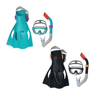 Afbeelding van Bestway Set Masker en Buis Volwassene Anatomische Bandje Assorti Kleur +14 Jaar Strand Zwembad 24071