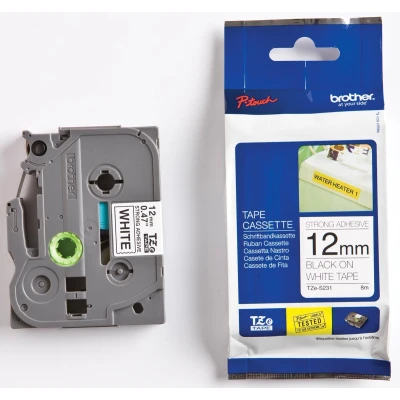 Afbeelding van Brother Labeltape P touch TZE S231 12mm zwart op wit