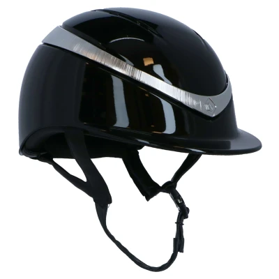 Afbeelding van Charles Owen Cap Halo Luxe Zwart/Platinum Gloss M (56 58cm)