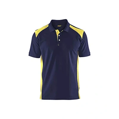 Afbeelding van Blåkläder 33241050 Poloshirt, marineblauw/geel, L