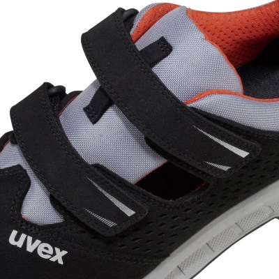 Afbeelding van Uvex 2 Trend Sandalen S1P 69062 Schwarz, Grau, Rot (69062) 47 (Weite 11)