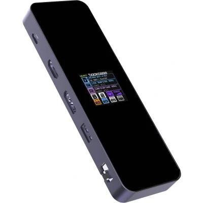 Afbeelding van Dockcase USB C dockingstation Geschikt voor merk: Universeel Geïntegreerd display, Incl. laadfunctie, Power Delivery, Geïntegreerde kaartlezer