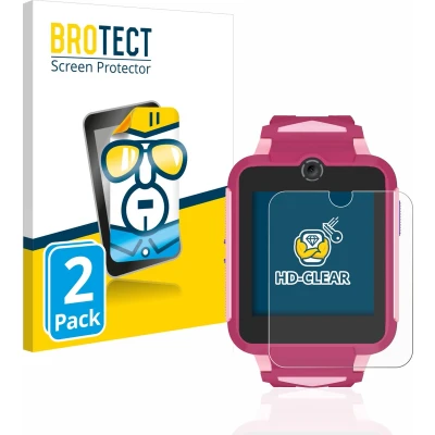 Afbeelding van BROTECT Screenprotector voor TCL Movetime Family Watch MT42X Folie Beschermfolie transparant (2 Stuks)
