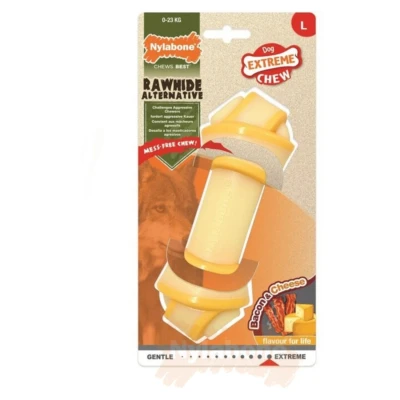 Afbeelding van Nylabone Extreme Chew Knot Creme&amp;Geel Hondenspeelgoed L Voor Honden Tot 23kg