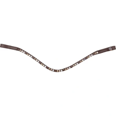 Afbeelding van Waldhausen Frontriem X Line Glam Bruin/Goud/Beige/Zilv Full
