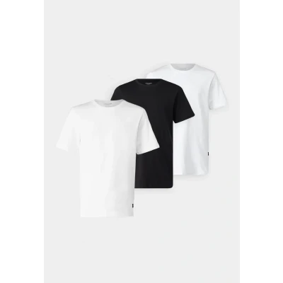 Afbeelding van Jack &amp; Jones Jjenoa TEE 3 PACK Tshirt basic, Heren, Maat: XXL, White/black