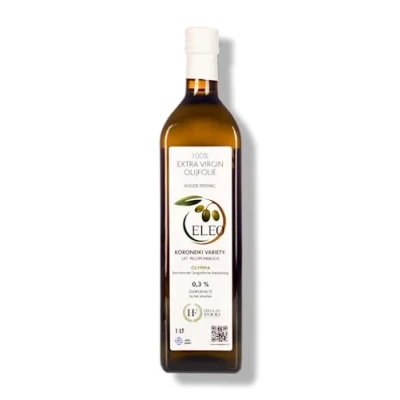 Afbeelding van ELEO Olympia Extra Virgin Olijfolie 1 liter 100% Griekse Koroneiki olijven Superieure kwaliteit Eerste koude persing Rijk aan antioxidanten Internationale Medaille Winnaar
