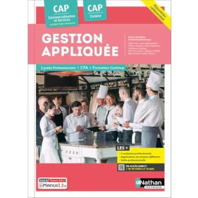 Afbeelding van GESTION APPLIQUEE CAP CUISINE CS HCR POCHETTE ELEVE