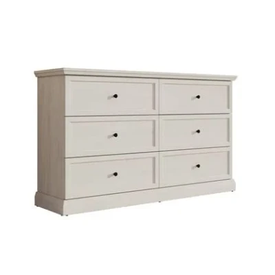 Afbeelding van Meubella Ladekast Leroy Wit eiken 146 cm