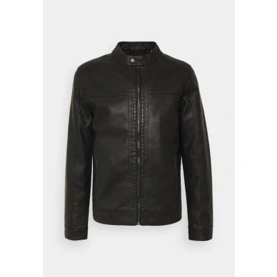 Afbeelding van Jack &amp; Jones Jjewarner NOOS Imitatieleren jas, Heren, Maat: XS, Black