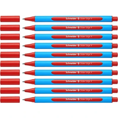 Afbeelding van Schneider balpen Slider Edge F rood 10 stuks S 152002