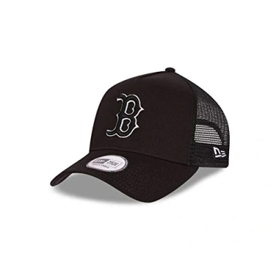 Afbeelding van New Era Boston Red Sox Cap Mlb Trucker Kappe Basecap Baseball Tonal Mesh Schwarz One Size