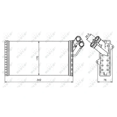 Afbeelding van Kachelradiateur, interieurverwarming NRF 58066