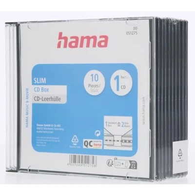 Afbeelding van Hama Cd Slim Box 10 Pak