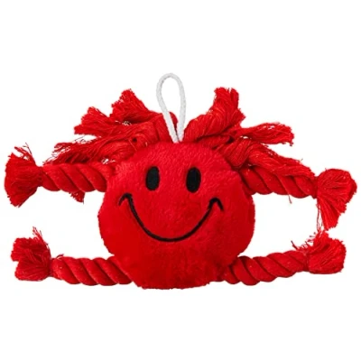 Afbeelding van Happy Pet Faces Pluche Smiley Rood 29X26X8 CM