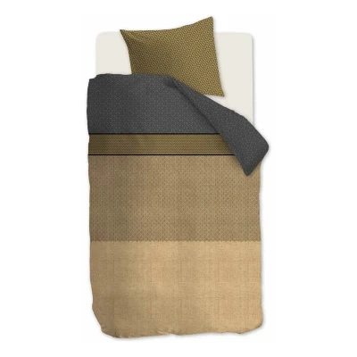 Afbeelding van Beddinghouse Camaro dekbedovertrek Eenpersoons 140x200/220 Goud