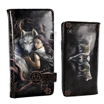 Afbeelding van Nemesis Now Dames portemonnee Soul Bond Wolf Relief Multicolours Anne Stokes (bxhxd) ca. 18,5cm x 9,5cm 2,5cm
