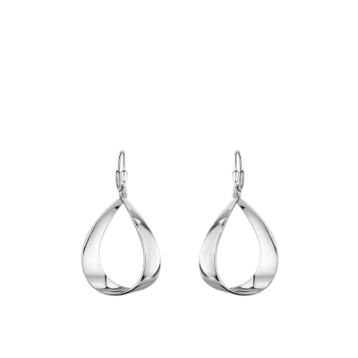 Afbeelding van SOFIA MILANI Damesoorbellen van 925 sterling zilver oorbellen met ovaal motief 20881, metaal, Metaal