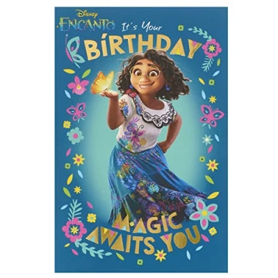 Afbeelding van UK Greetings Disney Encanto It&#039;s Your Birthday Card verjaardagskaart voor haar kinderen, 745599 0 1, meerkleurig