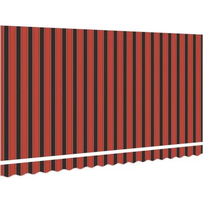 Afbeelding van vidaXL Luifel Vervangende Stof voor 4x2 m Frame Multikleur Gestreept