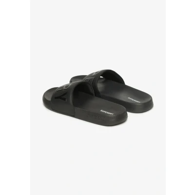 Afbeelding van Superdry CODE CORE Badslippers, Dames, Maat: 36 37, Black Rubber/ textiel