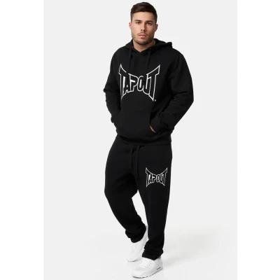 Afbeelding van Tapout Normale Passform Lifestyle Basic Tshirt print, Heren, Maat: Medium, Black white