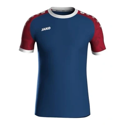 Afbeelding van JAKO Shirt Iconic KM navy/chillrood XXL