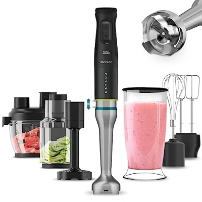 Afbeelding van Cecotec 03973, Staafmixer, 1500 W, Zwart, Roestvrijstaal