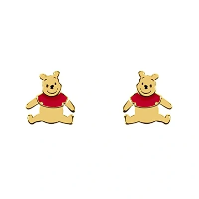 Afbeelding van Disney Winnie de Poeh E906415YL oorbellen Sterling zilver verguld zilver,