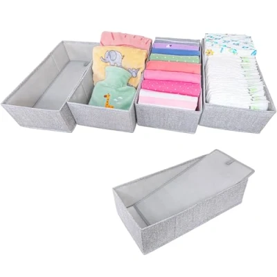 Afbeelding van SIMPLE JOY® Hemnes FileFolding Set van 4 opbergdozen voor Ikea commode Perfecte pasvorm Stabiele bodem Lade opbergsysteem luierbenodigdheden, kleding