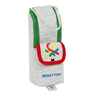 Afbeelding van Schoolpennenzak Benetton Pop Grijs (6 x 21 6 cm)
